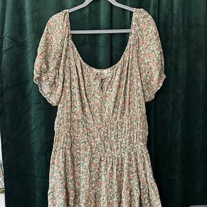 Floral Puff Sleeve Dress